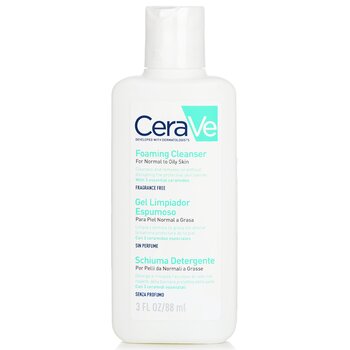 CeraVe Foaming Facial Cleanser for Normal to Oily Skin