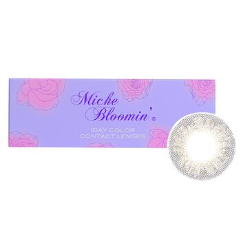 Miche Bloomin Quarter Veil 1 Day Color Contact Lenses (107 Clear Grege) - - 3.50