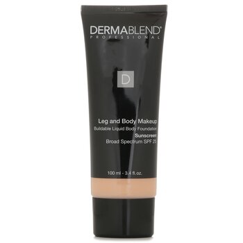 Dermablend Leg and Body Make Up Buildable Liquid Body Foundation Sunscreen Broad Spectrum SPF 25 - #Fair Ivory 10N