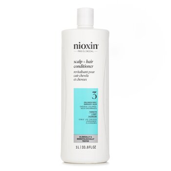 Nioxin Density System 3 Acondicionador Terapia de Cuero Cabelludo (Cabello Tinturado, Adelgazamiento Ligero, Seguro para el Color) (Packaging Random Pick)