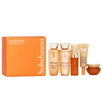 Sulwhasoo Concentrated Ginseng Anti Aging Set: Renewing Water EX 25ml+Emulsion EX 25ml+Suero 5ml+Cream EX 5ml+Cream EX Classic 5ml(Random Packaging)
