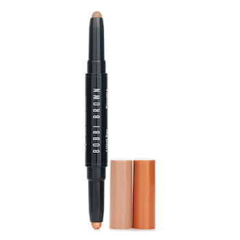 Bobbi Brown Lápiz de Sombra en Crema de Larga Duración de Doble Punta - # Heat Ray/Biscotti